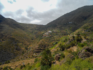 Village on Masca Mountain, Tenerife, Spain