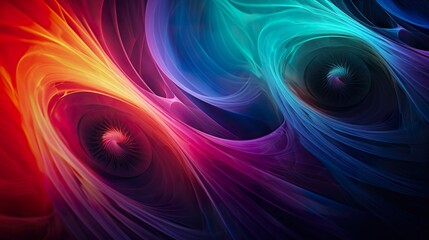 colorful wave and swirl background, smooth wavy surface wallpaper