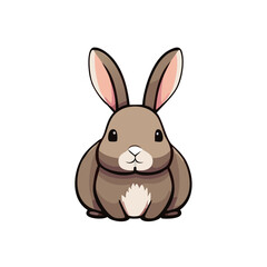Obraz premium Illustration of a Brown Rabbit