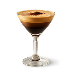 Espresso martini isolated on white background, isometry, png
 - obrazy, fototapety, plakaty