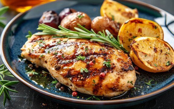 Grilled chicken breas