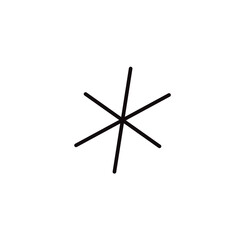 Radial, radiating, converging line. Circular line geometric element