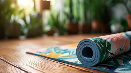 Obraz na płótnie Canvas yoga mat close up