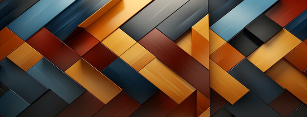 wide panoramic colorful Facebook backgrounds with different geometric weaving patterns 