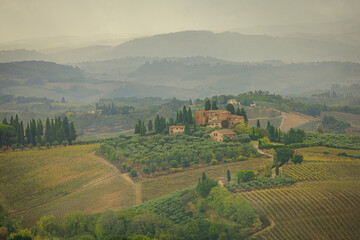 Tuscan landscape, Italy - obrazy, fototapety, plakaty
