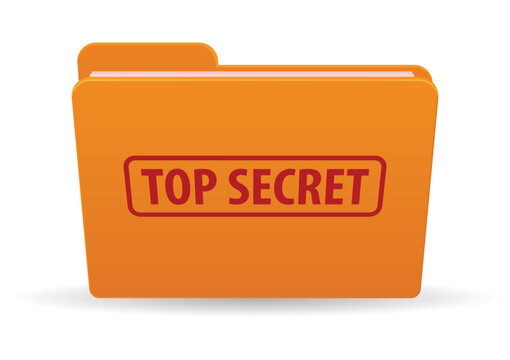Top secret file folder icon