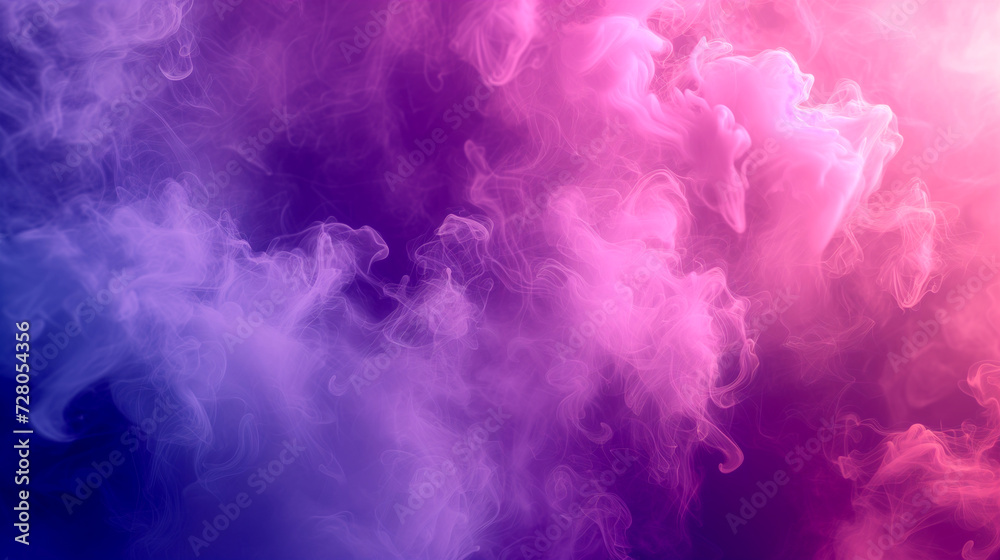 Sticker Pink-purple aura - psychedelic background smoke - pink clouds.