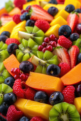 Obraz premium Visually Delicious Fruity Adventure., street food and haute cuisine