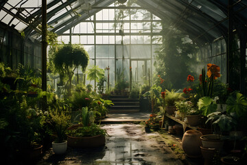 Greenhouse, beautiful greenhouse, growing plants, beautifu lost greenhouse, grow