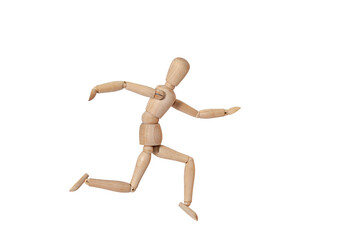 wooden puppet Used for modeling human gestures.