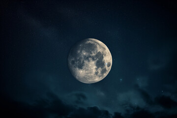 Naklejka na ściany i meble moon in the night.AI generated