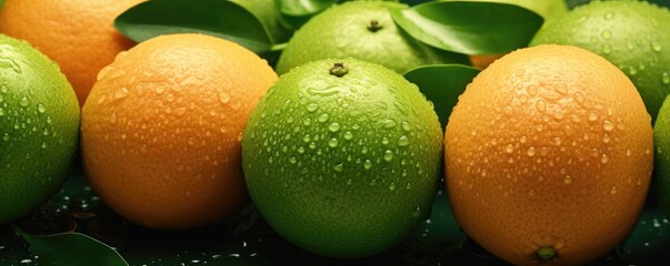 Fresh ripe grapefruit, exotic healthy bio fruit food gardening banner panorama Generative Ai