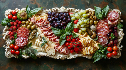 Fototapeta premium Italian Antipasto Platter