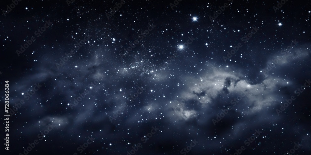 Wall mural galaxy space universe cosmic sky with many stars. abstract blue color astronomy background decorativ