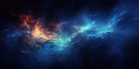 Galaxy space universe cosmic sky with many stars. Abstract blue color astronomy background decorative