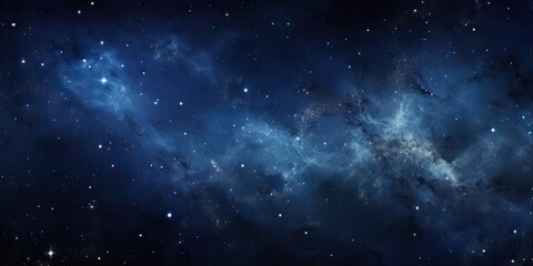 Obraz premium Galaxy space universe cosmic sky with many stars. Abstract blue color astronomy background decorative