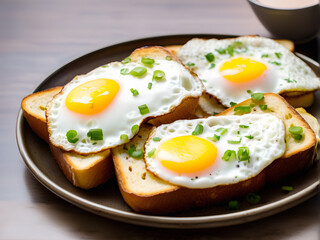 fried egg and toast