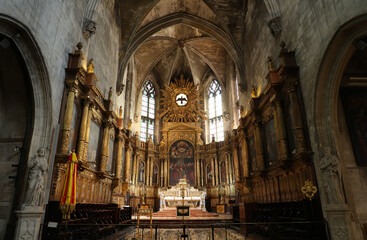 Fototapeta na wymiar Basílica San Pedro, Aviñón, Francia