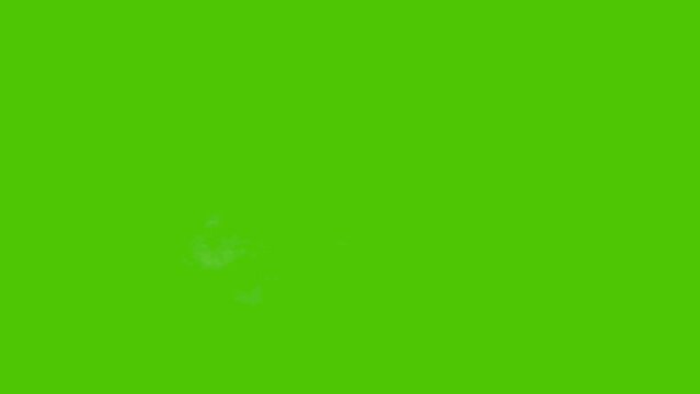 2D FX Cartoon SMOKE explosion Elements motion graphics hand-drawn animations of cartoon smoke effects on green screen. Alpha channel included .4K video. Transition.