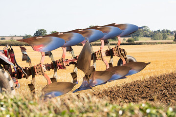 plough in the field 