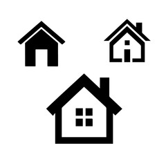 house icon set, Home Icons for Real Estate Company Logos