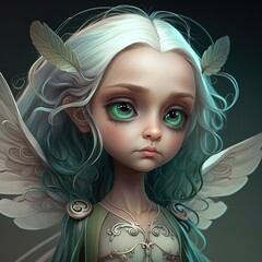 Cute fairy fairy girl