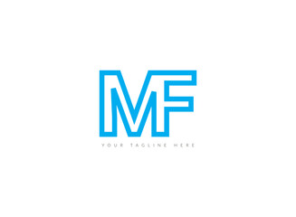 MF Minimalist lettermark, exuding modernity and charm. Its sleek lines convey a sense of precision and style