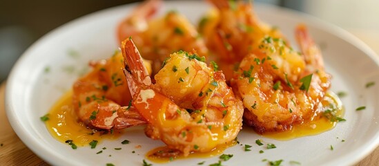 Deliciously Deep-Fried Prawn Topped with Mustard: A Deep-Fried Prawn Extravaganza with a Mustard Twist