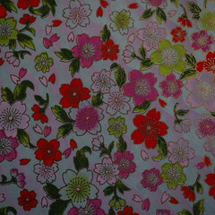 Traditional Japanese patterns - floral, spring theme