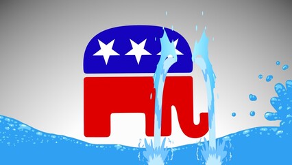 Crying Elephant Conservative Republican Tears
