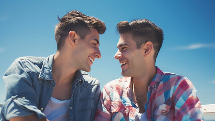 Casual Love: A Gay Couple’s Sunny Day