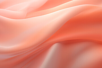 Obraz premium Abstract silk like monochromatic background in peach fuzz color