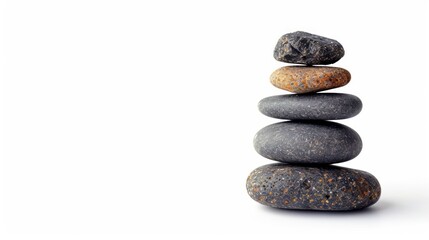 Fototapeta na wymiar Pebbles balancing, on a pastel background. Sea pebble. Colorful pebbles. For banner, wallpaper, meditation, yoga, spa, the concept of harmony, ba lance. Copy space for text
