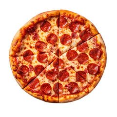 pizza isolated on white background