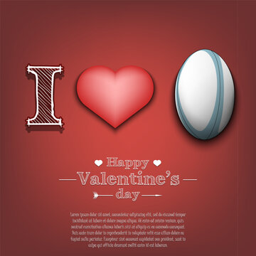 I love rugby. Happy Valentines Day