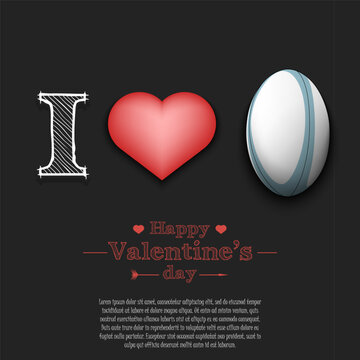 I love rugby. Happy Valentines Day