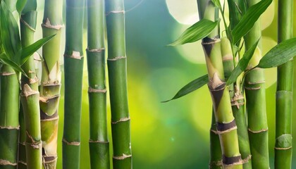 Fototapeta na wymiar many bamboo stalks on background