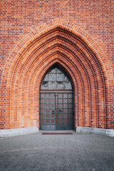 entrance to the church