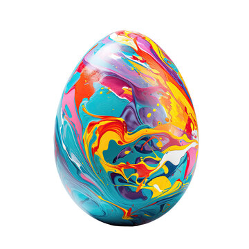 colorful egg on isolated background