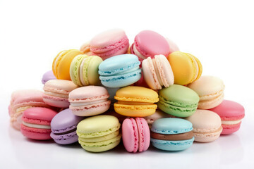 Obraz premium Colorful French macarons dessert