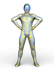 サイバーマン　3DCGレンダリング