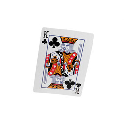 Playing card isolated on white. Poker game