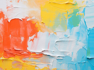 close up of abstract rough colorful multicolored canvas painting texture