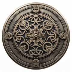Fototapeta premium Captivating metallic artwork, intricate iron, steel, and silver hues for exquisite design, seamless