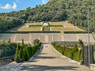 Polish military cemetery at Monte Cassino in Italy, general view