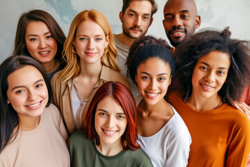 diverse group ow women and men, equality concept