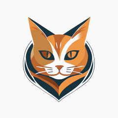 Cat logo on a white background 