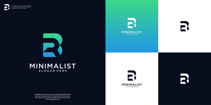 Letter B and R or BR logo design inspiration