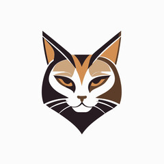 Cat logo on a white background 