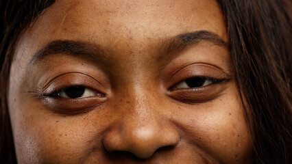 Woman's eyes, close-up, eyes closed